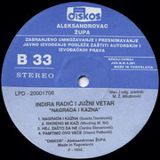 Indira Radic - Diskografija Indira-Radic-1992-Nagrada-i-kazna-b