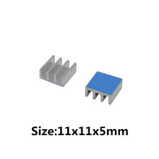 14 - ALUMINUM HEAT SINK RADIATOR - 11x11x5mm