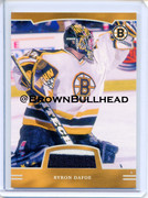 2002-03 BAP First Edition Jerseys #FE-007 [Byron Dafoe] [Boston Bruins] [~100] [swatch=white black] 
