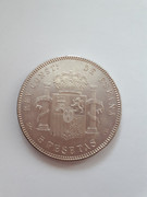5 pesetas 1898. Alfonso XIII. "Flequillo"  20181207-115640