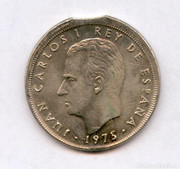 * ERROR * 5 pesetas 1975*78 con CUATRO ERRORRS 607-BA004-2643-496-C-95-A7-08-ECD038968-C