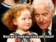 Creepy Biden trick