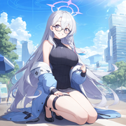 1girl, kotama (blue archive), blue archive, official art,aged up, depth of field s-1998146583