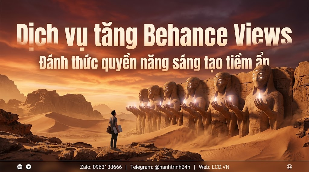 dịch vụ tăng behance views chính hãng tăng impression