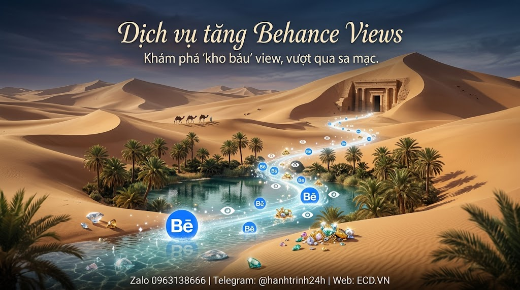 dịch vụ tăng behance views 2026 tăng lượt xem