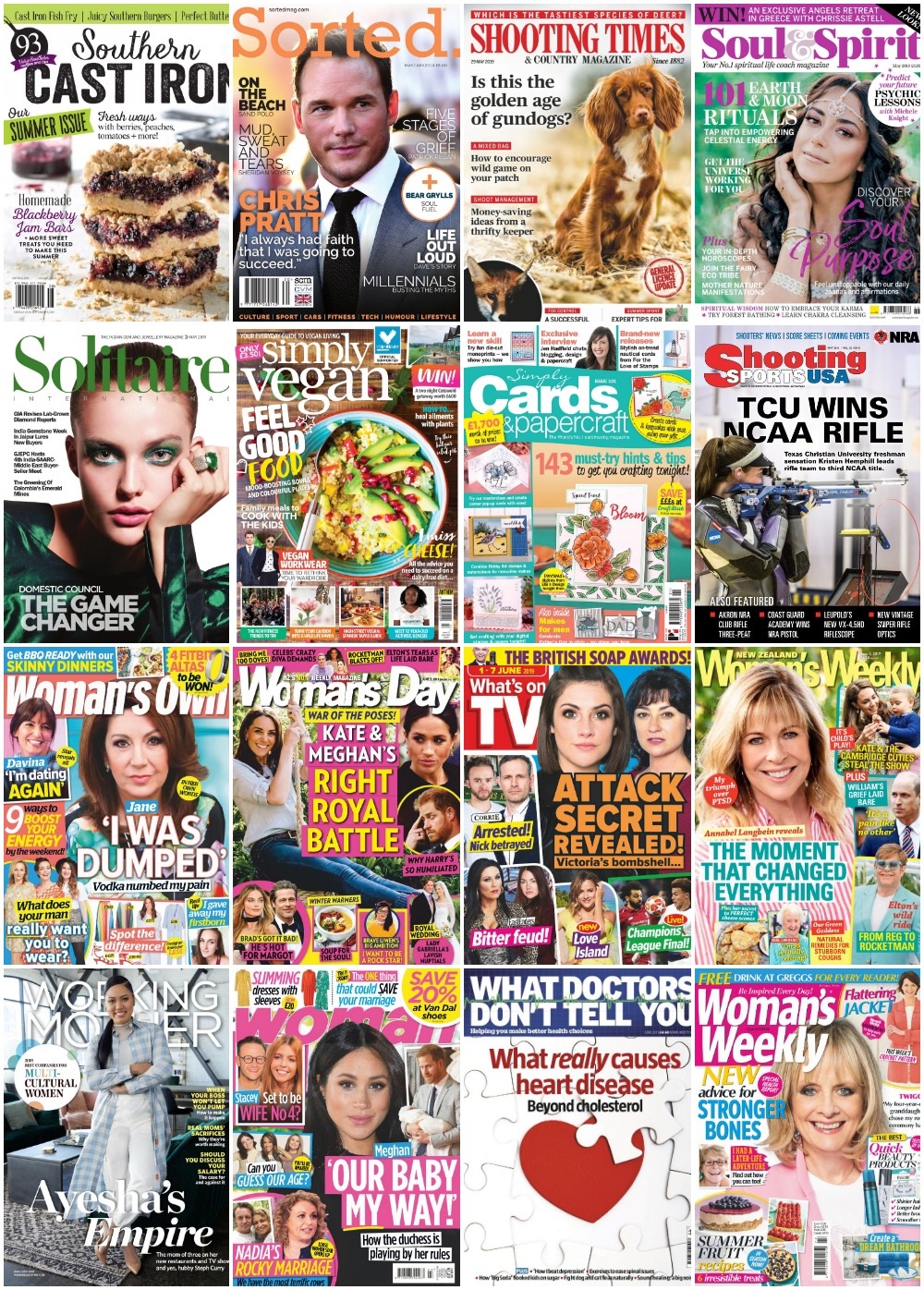 60 Assorted Magazines - June 12 2019