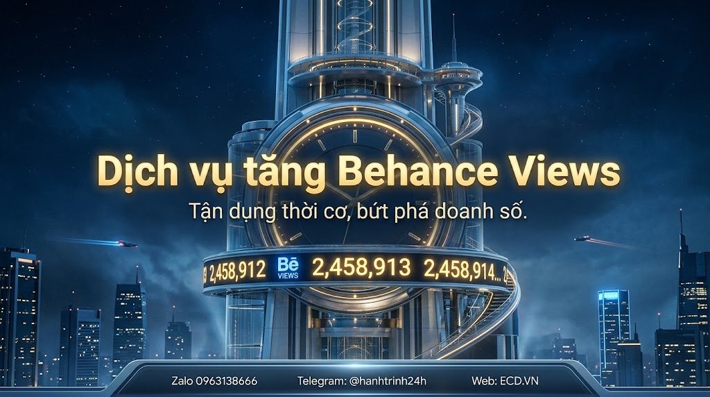 tăng behance views an toàn tăng impression