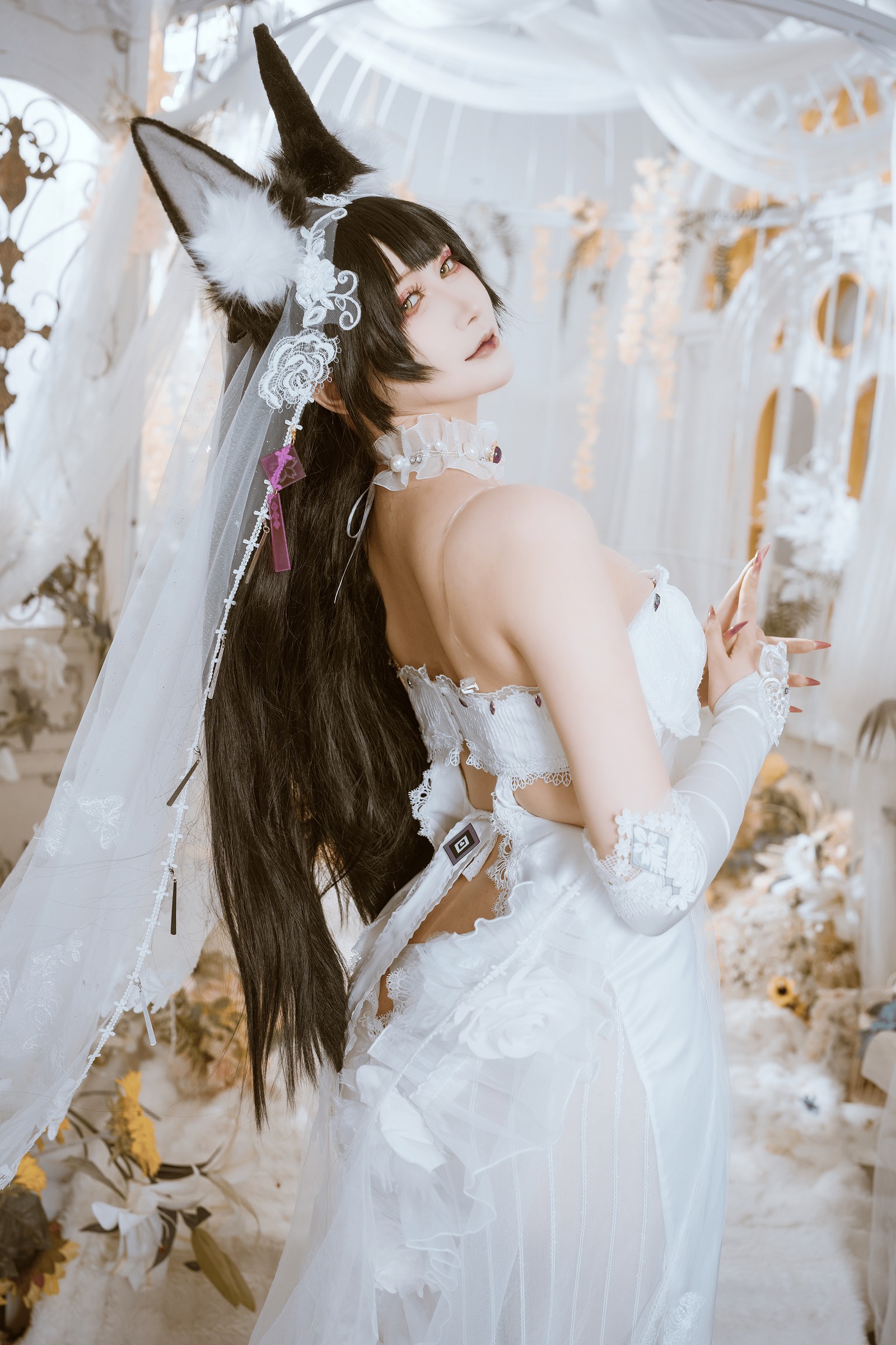 兔胖胖min – 碧蓝航线 武藏 花嫁 Cosplay 高清写真集（40P-883.9MB）插图9