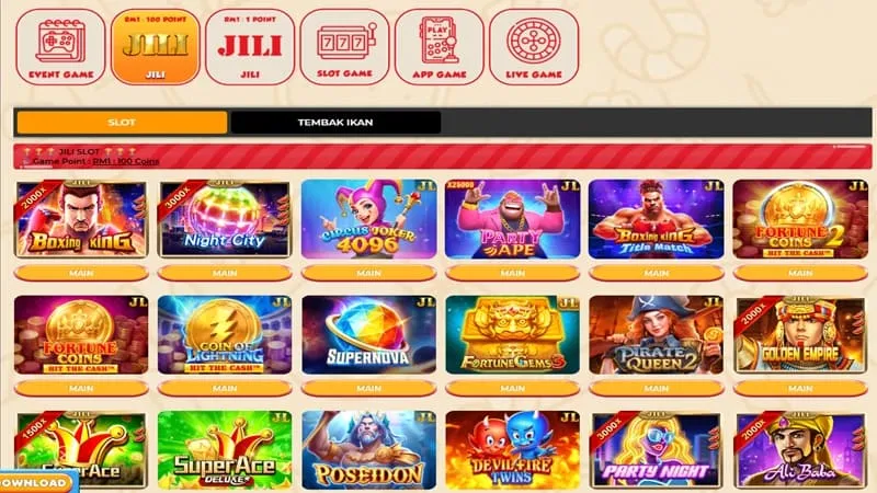 Games are available in the Jili lobby Candy916 Casino