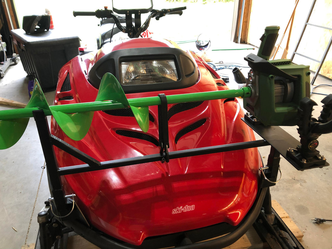 26 auger mount painted and installed