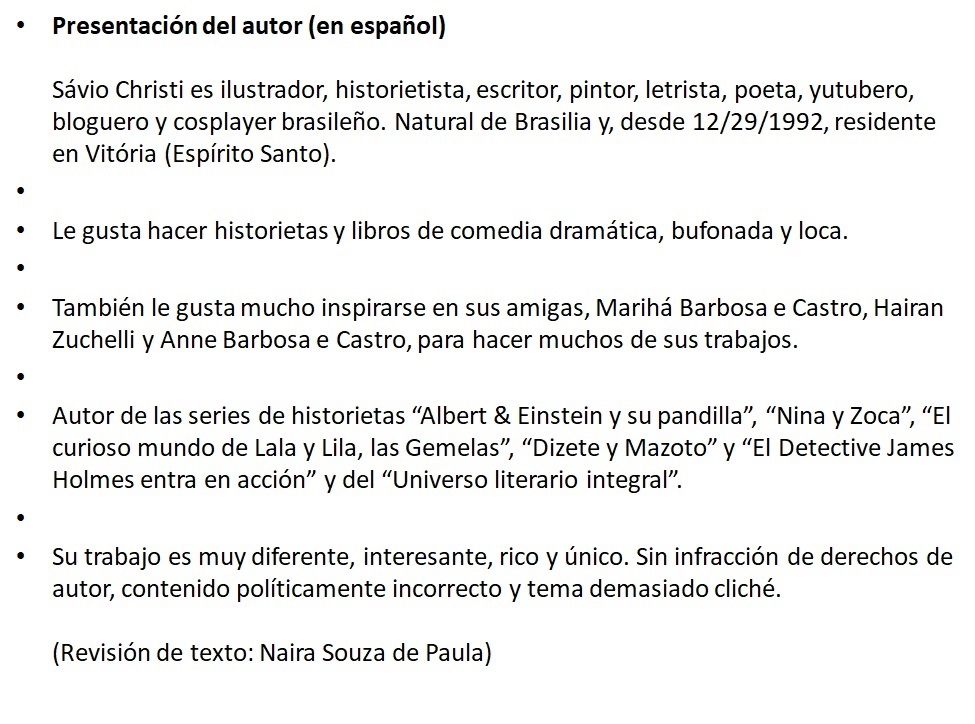 08 Presentación del autor en español