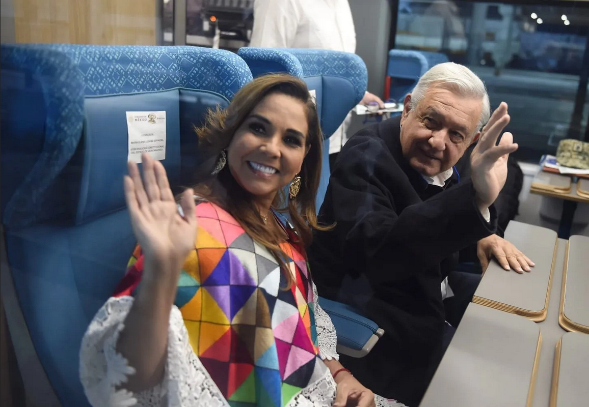 AMLO encabeza recorrido inaugural del Tren Maya de Cancún a Palenque