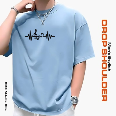 মেনস স্টাইলিশ ড্রপ শোল্ডার- t-shirt: আভিজাত্য আর আরামের সেরা মিশ্রণ