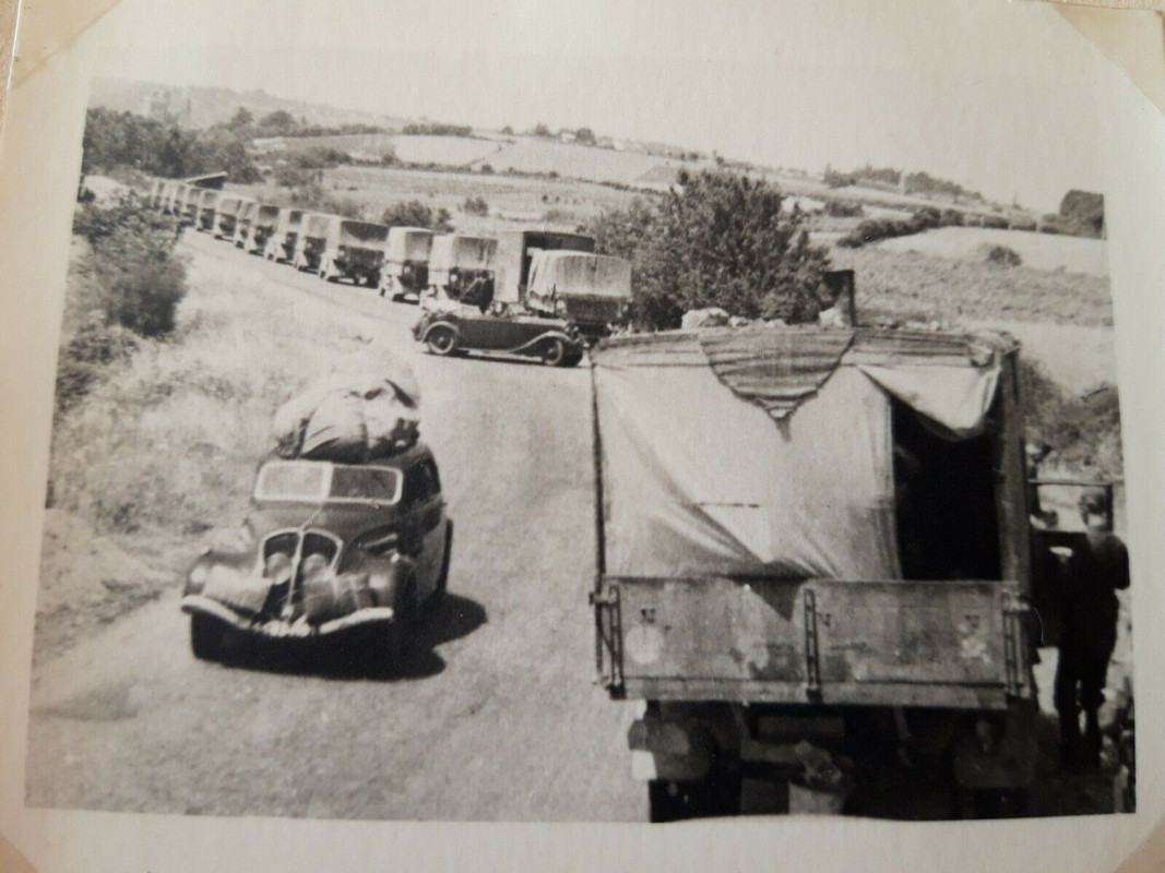 LKW Kolonne Regt.H.Göring Richtung Kanal Calais Dünkirchen Frankreich 1940