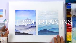 Beginners Watercolor Landscape Exercise An Easy Step by Step Painting