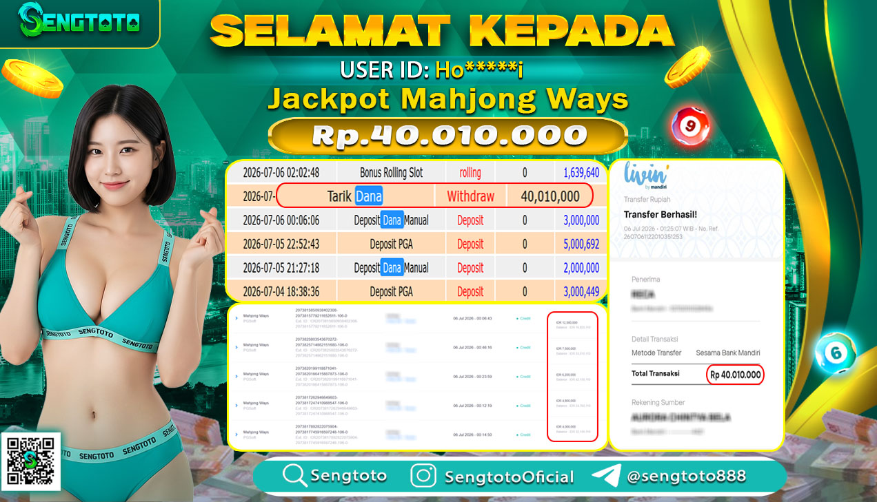 BUKTI PEMBAYARAN SLOT MAHJONG WAYS
