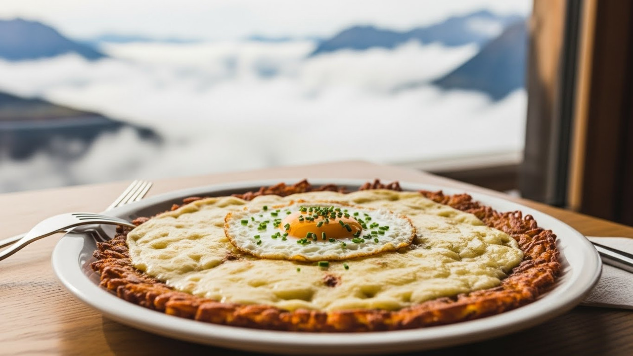 Panorama de picos alpinos desde o Titlis