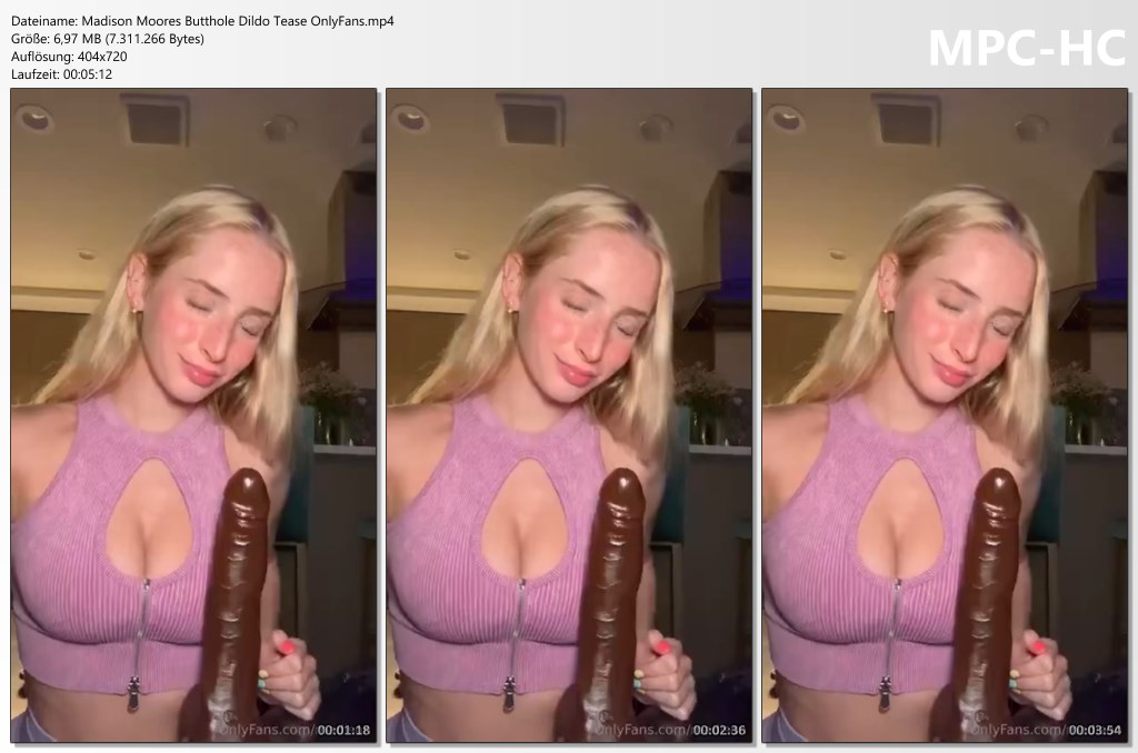 Madison Moores Butthole Dildo Tease OnlyFans