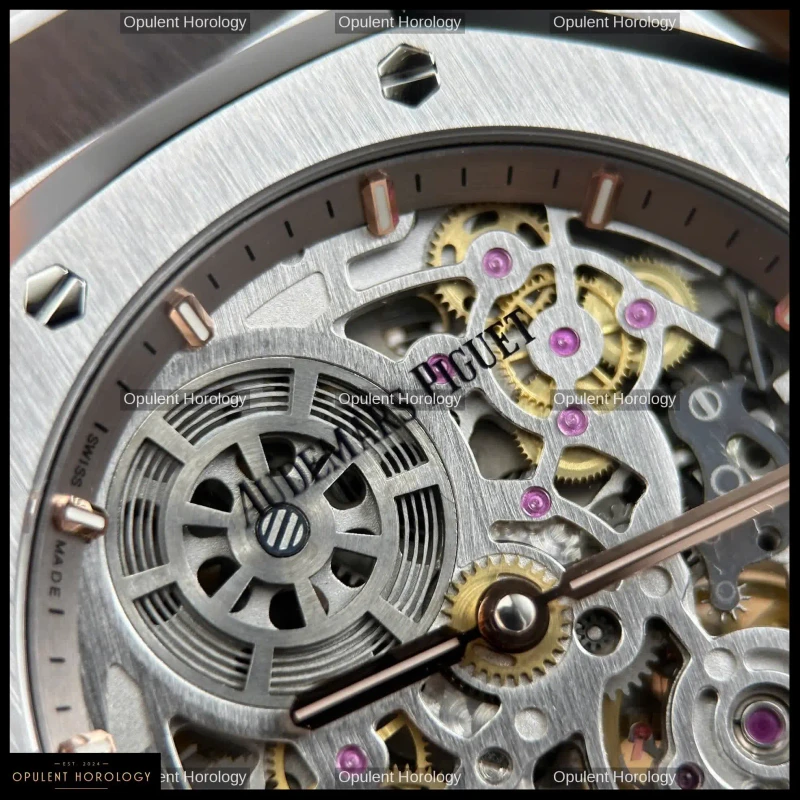 Audemars Piguet Royal Oak Jumbo Extra-Thin Openworked 16204 Stainless Steel Skeleton 39mm