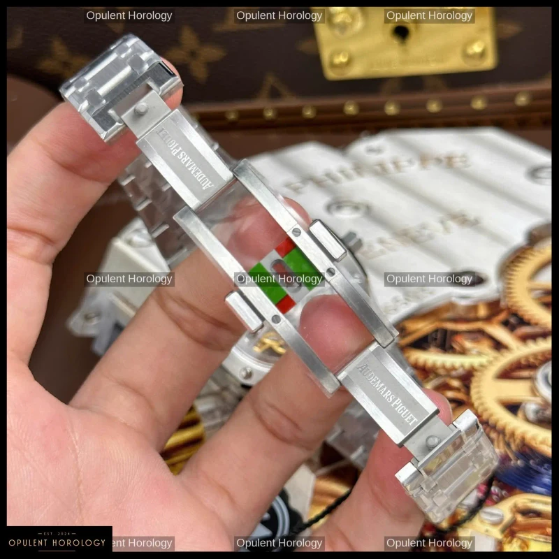 Audemars Piguet Royal Oak Jumbo Extra-Thin Openworked 16204 Stainless Steel Skeleton 39mm