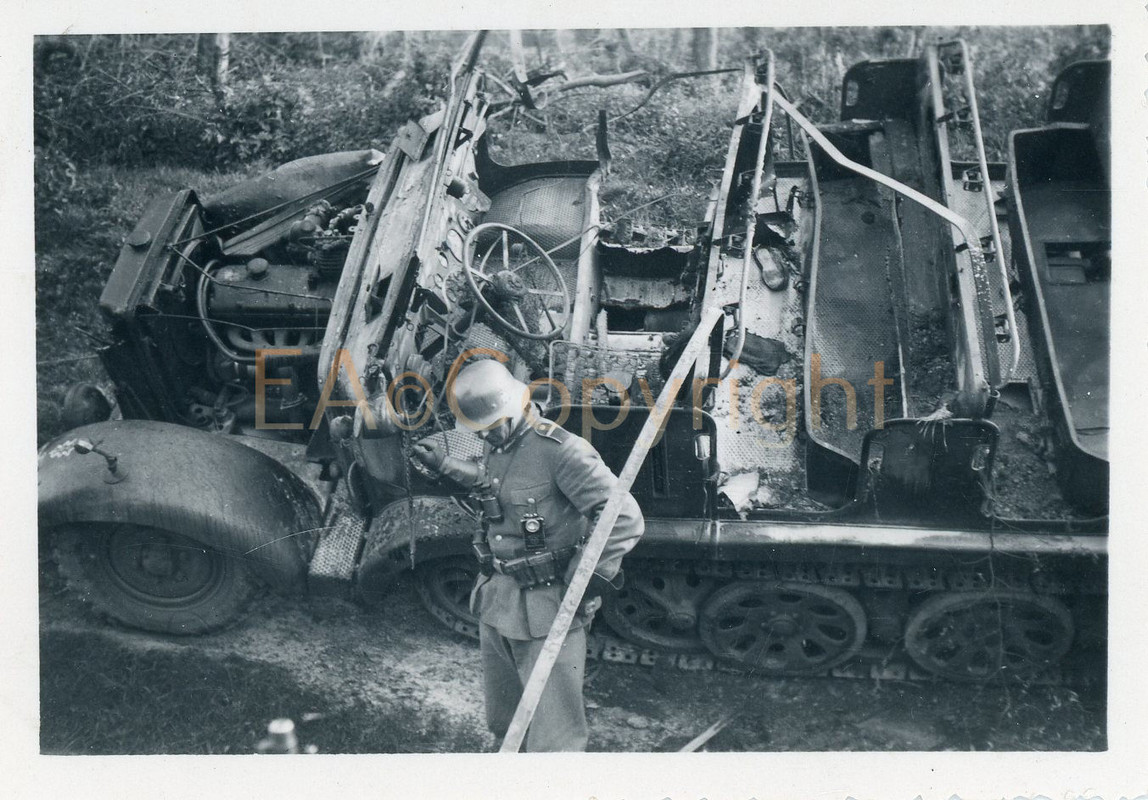 Frankreich Kämpfe Halbkette SPW Sd.Kfz. Foto