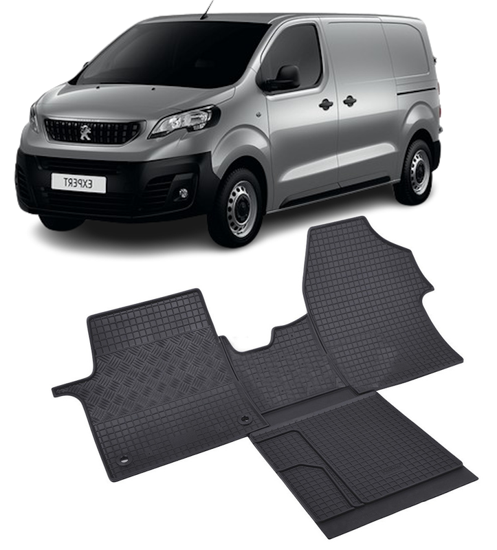 Set 4 covorase Peugeot Expert 2M 2016- Lux+Tunelprezent, din cauciuc 100%, compatibile cu autoturismul PEUGEOT Expert