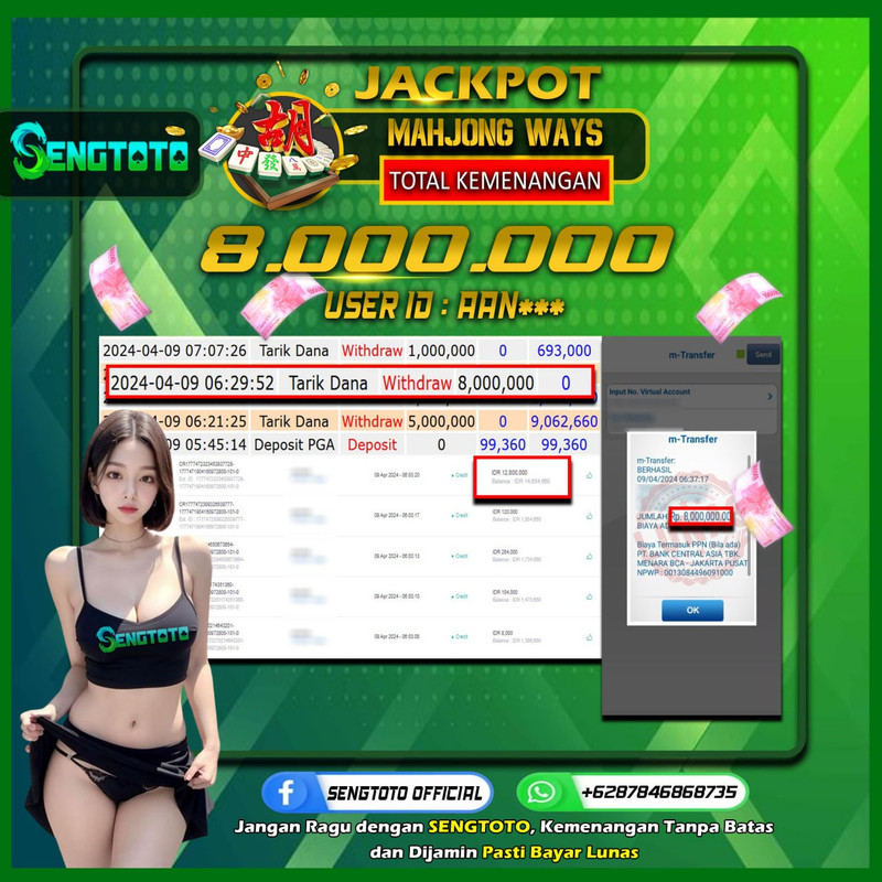 BUKTI PEMBAYARAN SLOT MAHJONG WAYS
