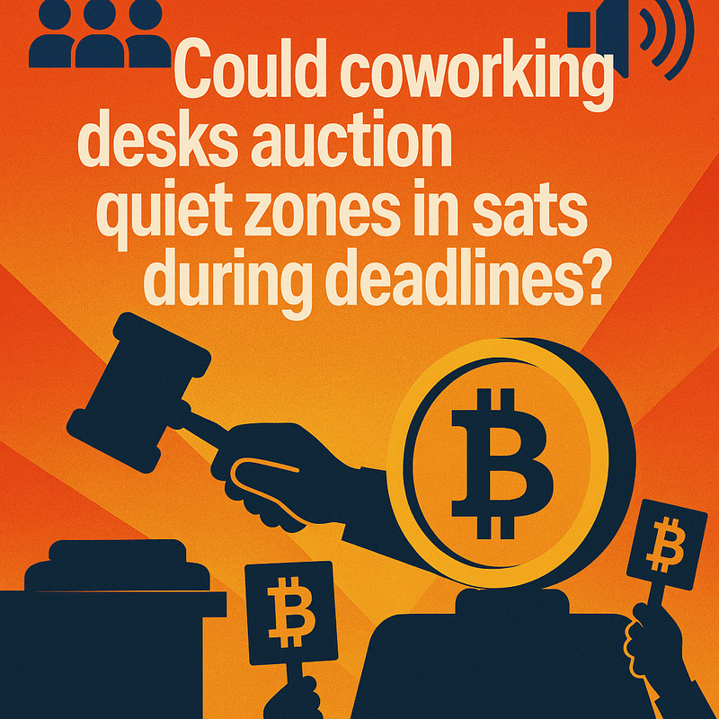 Could coworking desks auction quiet zones in sats during deadlines?