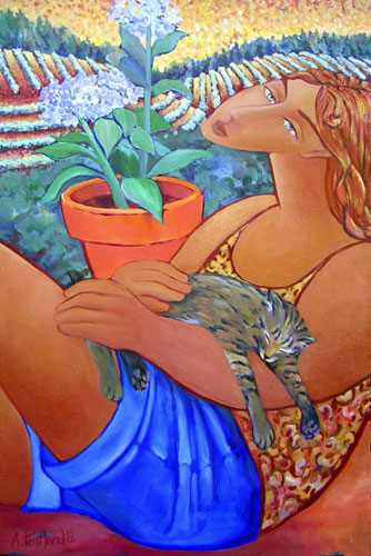 1-Seated-with-Small-Cat