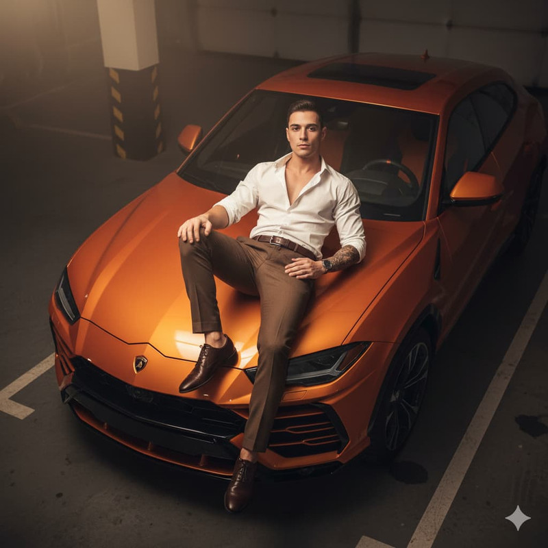 Миллиардер в гараже по фото нейросеть