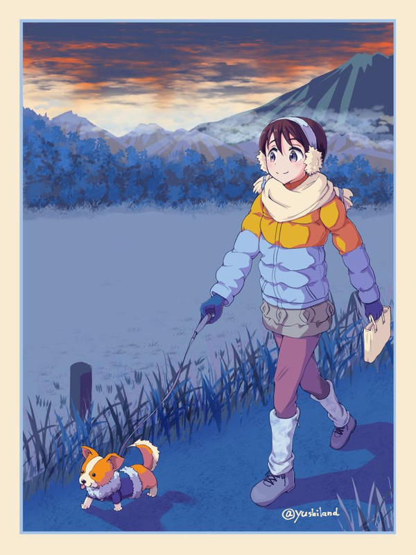 saitou-ena-and-chikuwa-yurucamp-drawn-by-yusshii-e0e5a8b9c1e11f862c669aabfd8d49e9-1