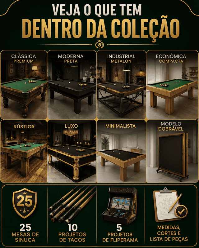 Projetos de Mesa de Sinuca