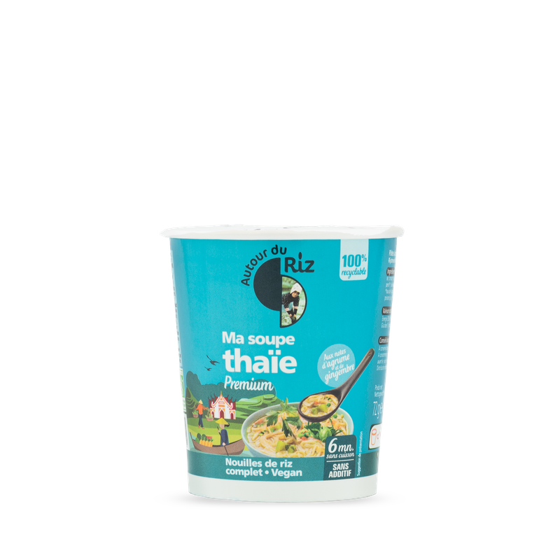Ma Soupe Tha&iuml;e Cup Veggie Premium, Autour du Riz, 72g