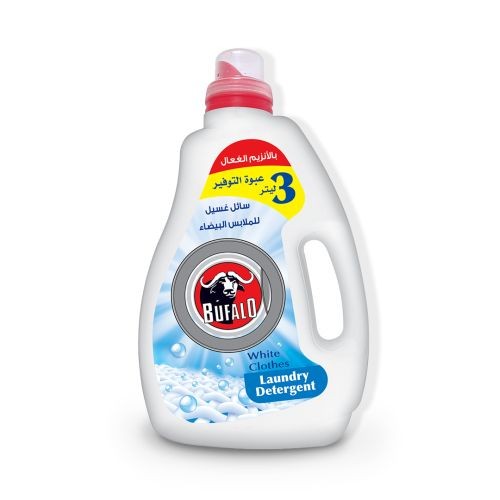 Bufalo laundry detergent designed specifically for White clothes. 3L