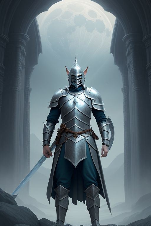 A-solitary-elven-knight-stands