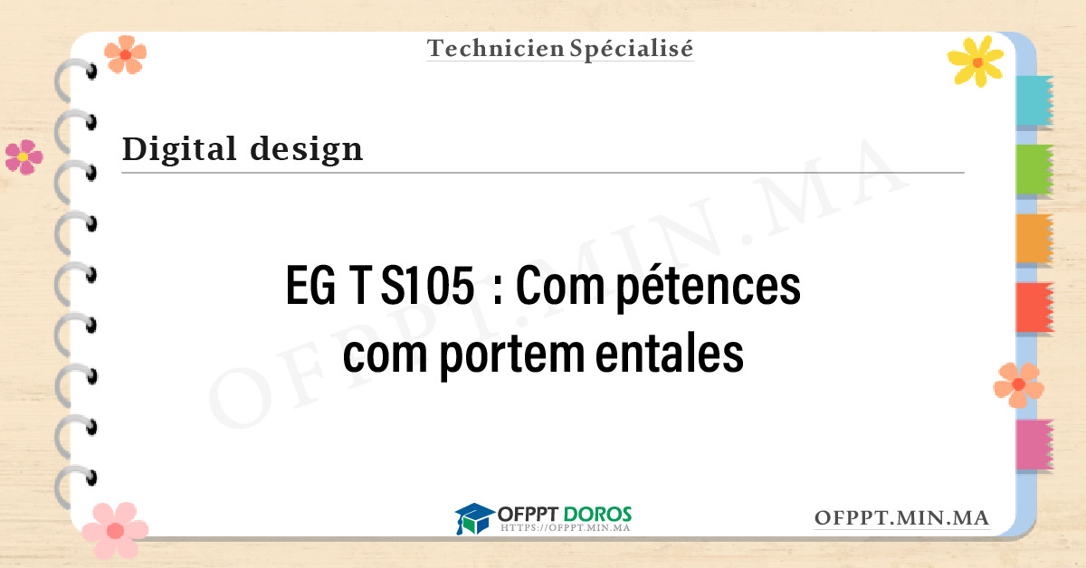 Sommaire détaillé du cours Compétences comportementales EGTS105 OFPPT - Structure du module