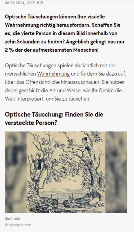 Suchbild: Wo findet sich die vierte Person