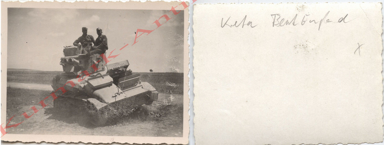 Foto Fallschirmjäger Beute Kreta England Panzer 