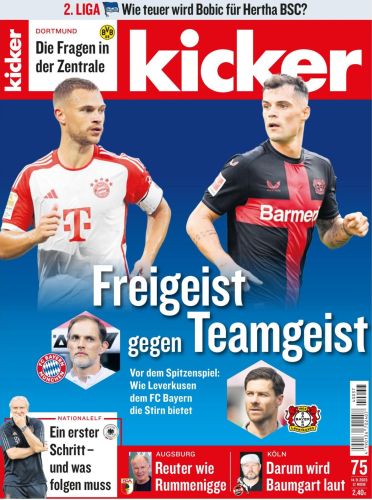 Cover: Kicker Sportmagazin No 75 vom 14  September 2023