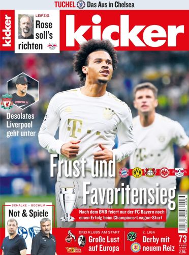 Cover: Kicker Sportmagazin No 73 vom 08  September 2022