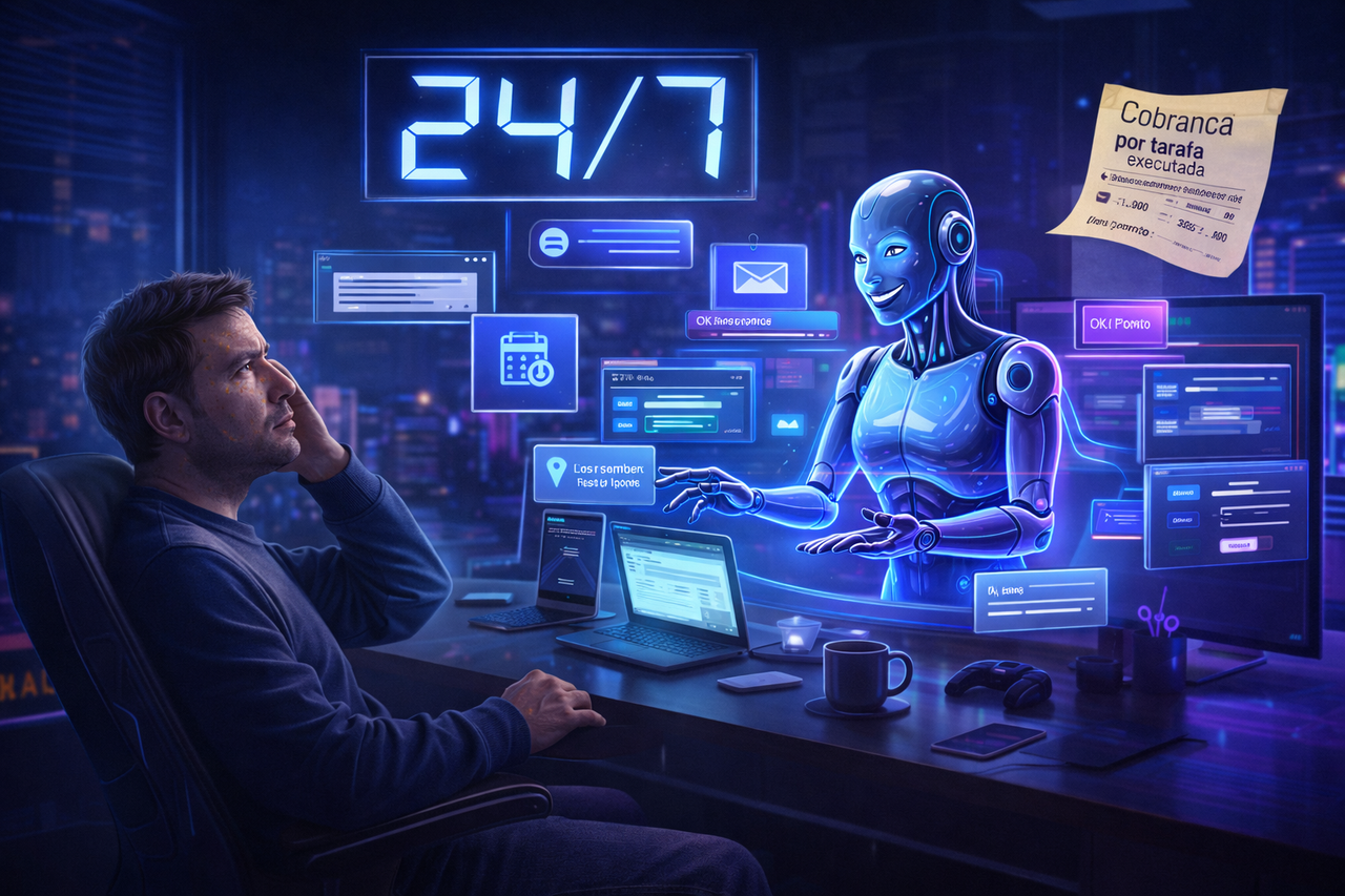AI Agents: O Dia Em Que Seu Assistente Virtual Vai Virar Seu Funcionário (e Cobrar Comissão)