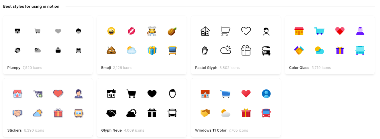 where to find notion icons