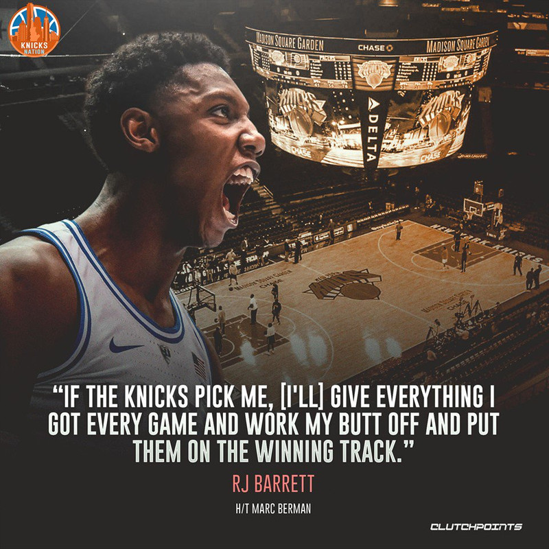 SEMI OT: ANY COOL RJ BARRETT/KNICKS PHOTOS FOR A WALLPAPER - RealGM