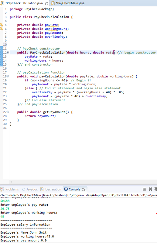 java return variable assignment