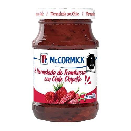 Amazon: McCormick Mermelada de Frambuesa con Chile Chipotle 270 g | envío gratis con Prime 
