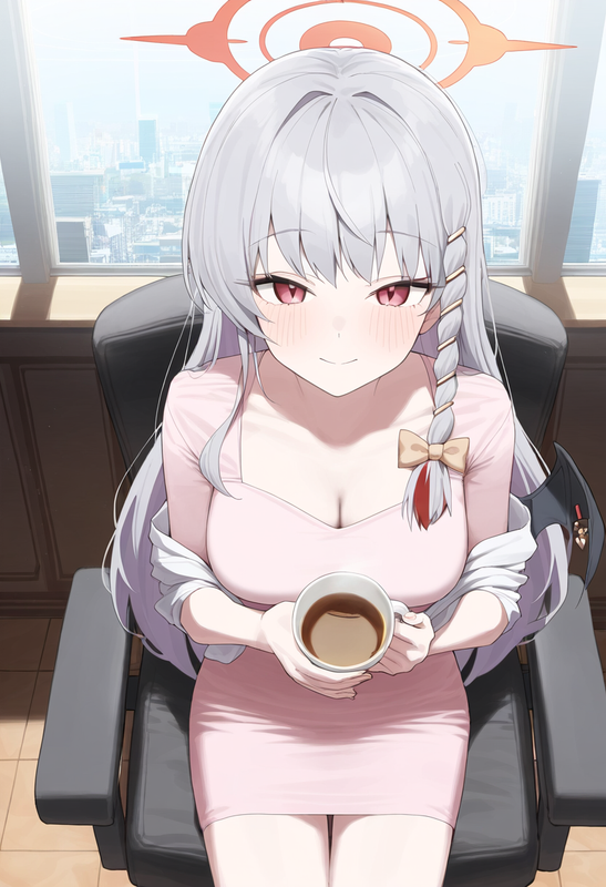 1girl, haruna (blue archive), blue archive, official art, alternate costume, fro s-2295788373