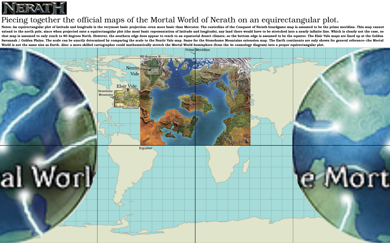 Mortal World of Nerath - equirectangular map