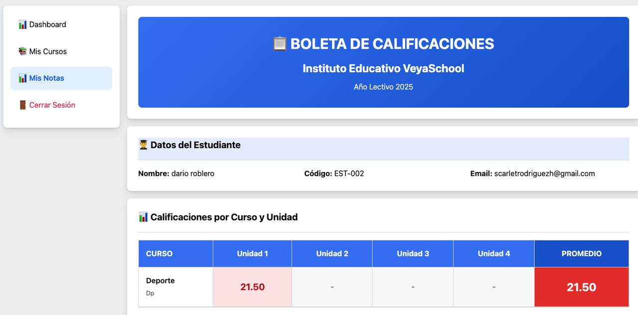 Vista Estudiante Parte 1