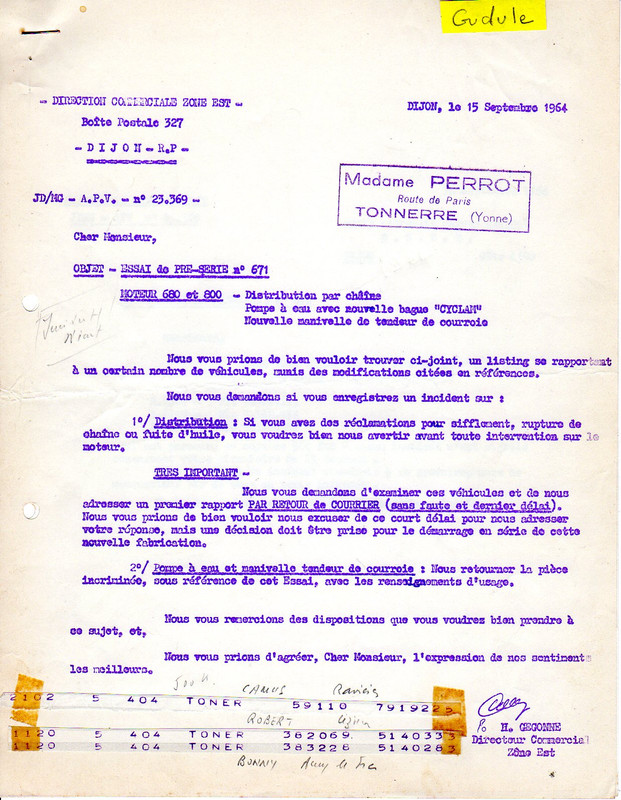 1964-09-15  R4 essai distrib chaîne (1)