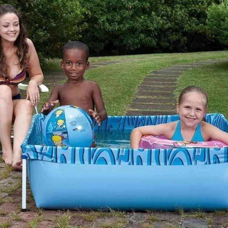 Piscina Infantil 400 Litros Quadrada – Mor Cor Azul